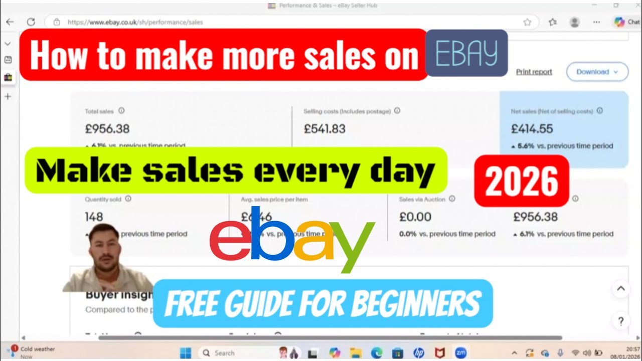 How to make more sales on ebay 2026 make sales every day, free Guide for beginners 