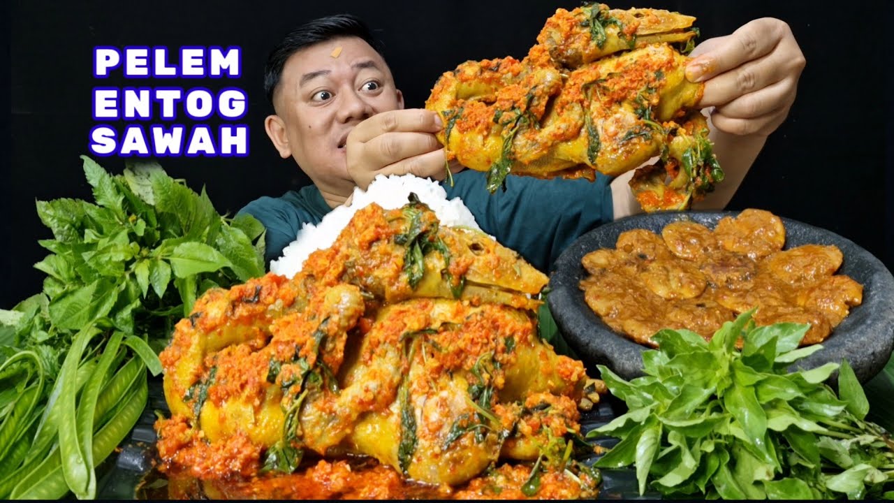 NIKMAT RAOS⁉️ MAKAN JENGKOL + 1 EKOR BEBEK UTUH SAMBEL KEMANGI PEDAS LALAPAN PETE SELONG MENTAH