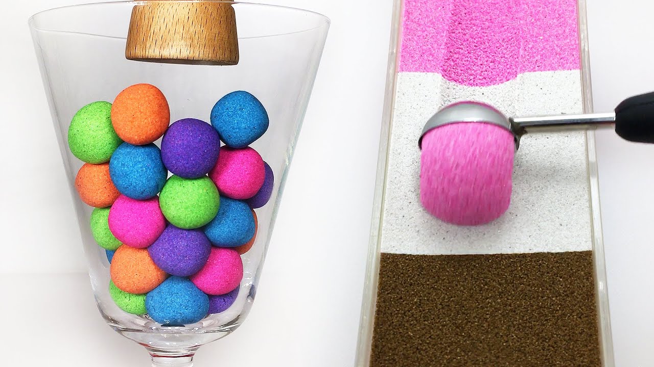 Very Satisfying and Crunchy ASMR 258 Kinetic Sand