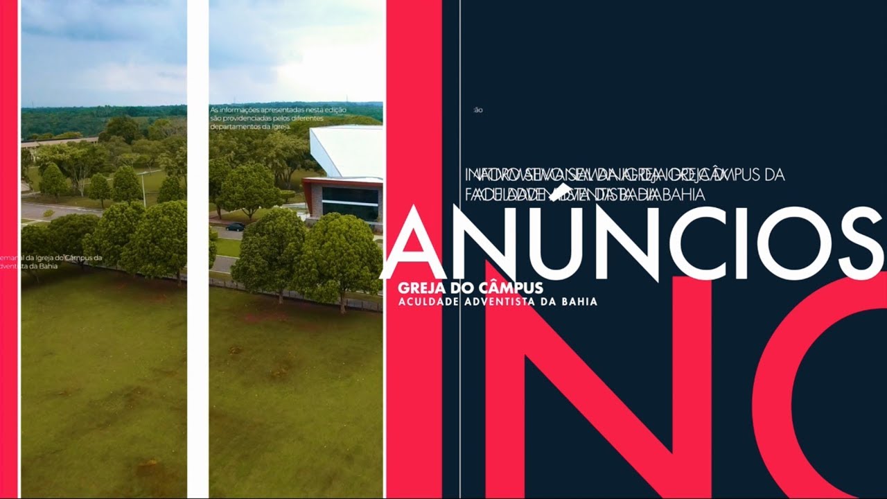 Igreja do Campus - AN&Uacute;NCIOS - 14 de SETEMBRO