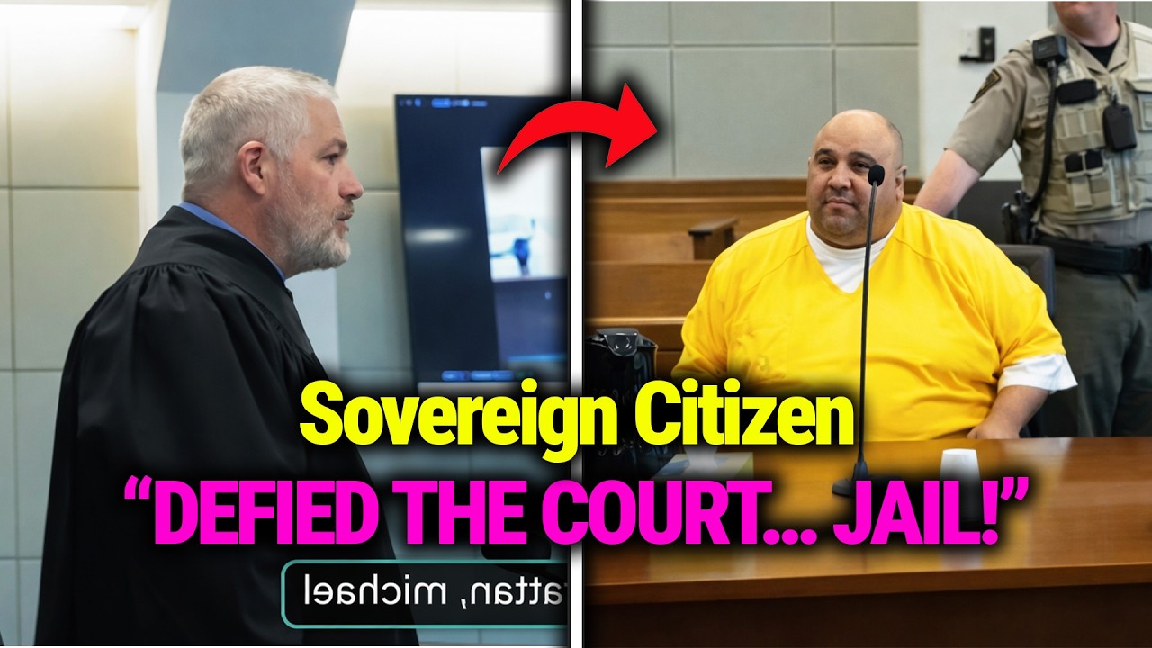 Sovereign Citizen Walks Out of Court — Judge Hits Him With 25 Days in Jail!
