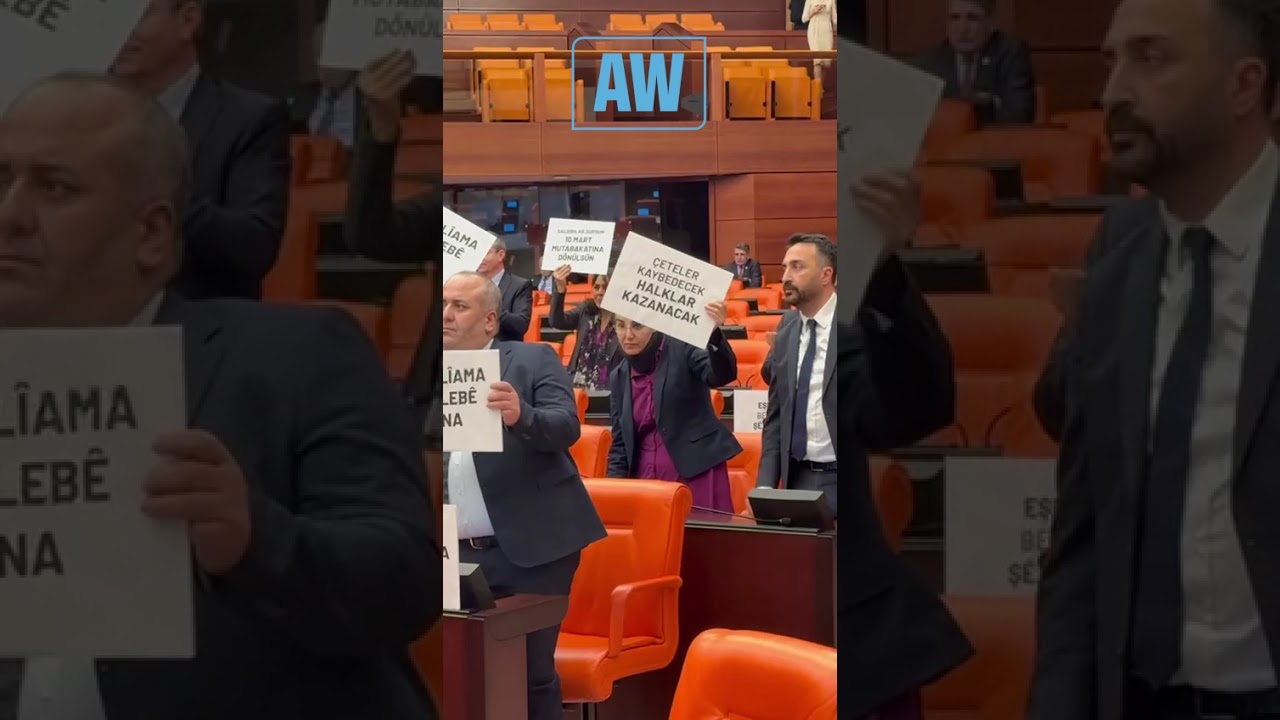 &Ecirc;r&icirc;ş&ecirc;n li ser Rojava li meclis&ecirc; hat protestokirin