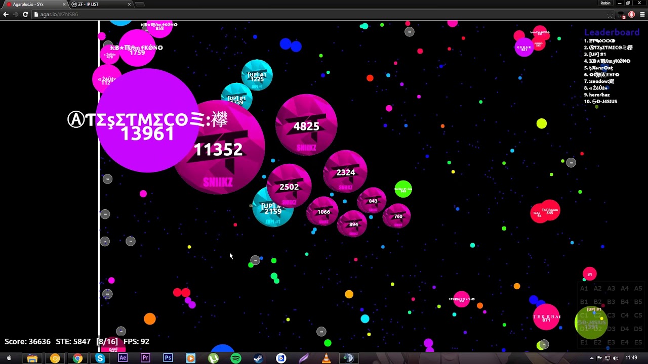 Agar.io - [UP] #1 & SniiKz Random Server Takeover #51