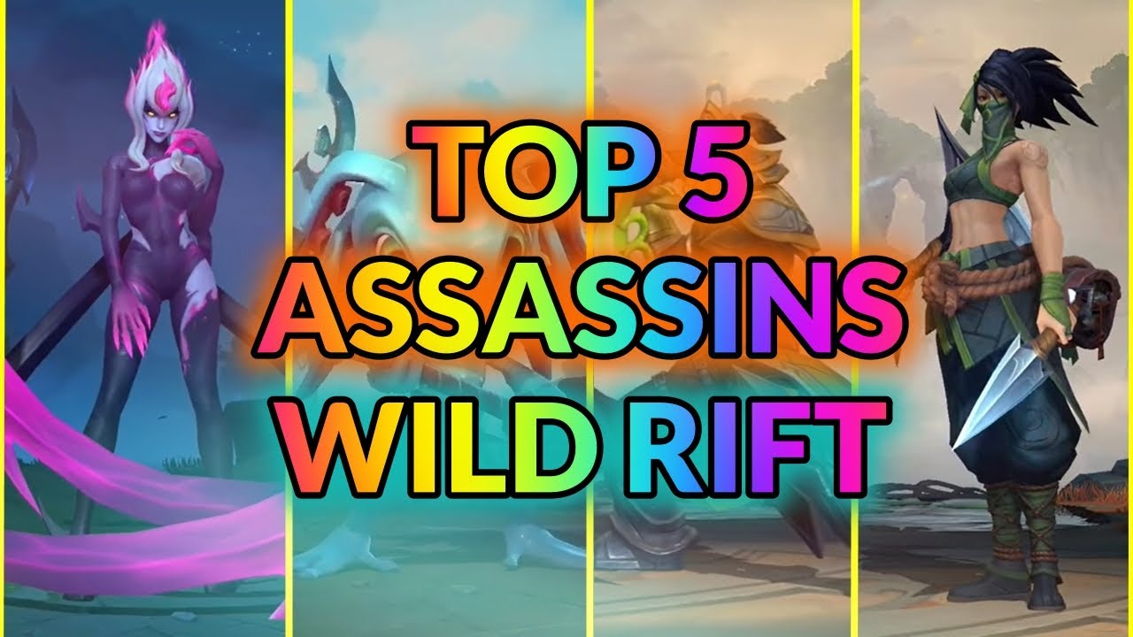 TOP 5 BEST ASSASSINS IN WILD RIFT | LOL MOBILE