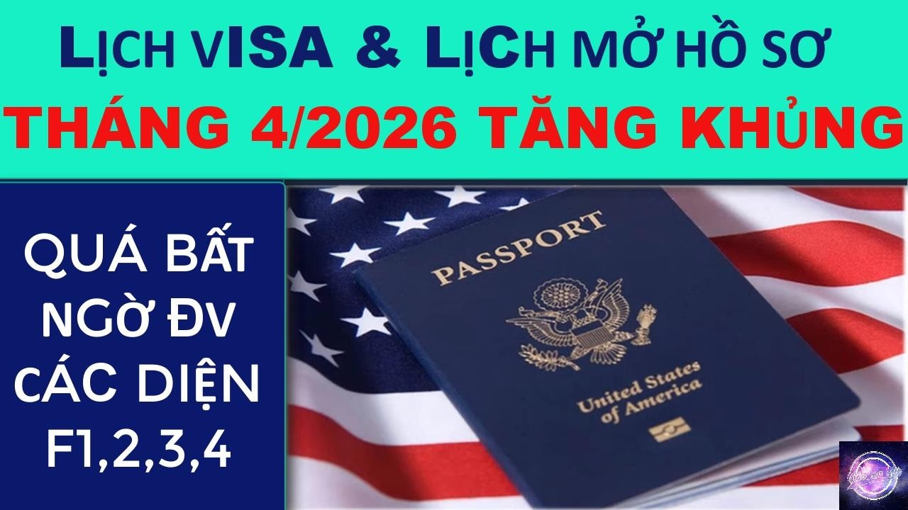 QUÁ VUI - LỊCH VISA VÀ LỊCH MỞ HỒ SƠ T4/2026 BẤT NGỜ TĂNG MẠNH