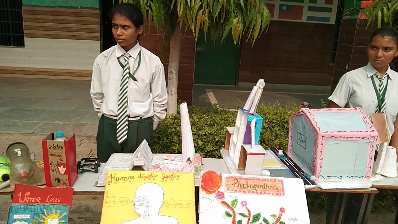 Science exhibition in nav jyoti school