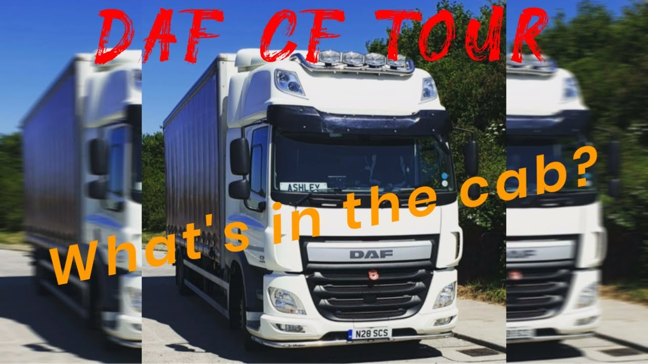 Inside A Truck Cabin UK. HGV Driver.