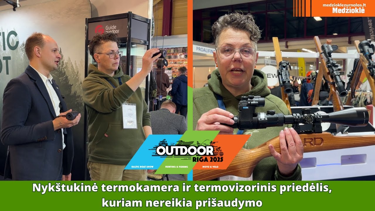 Nykštukinė termokamera ir termovizorinis priedėlis, kuriam nereikia prišaudymo