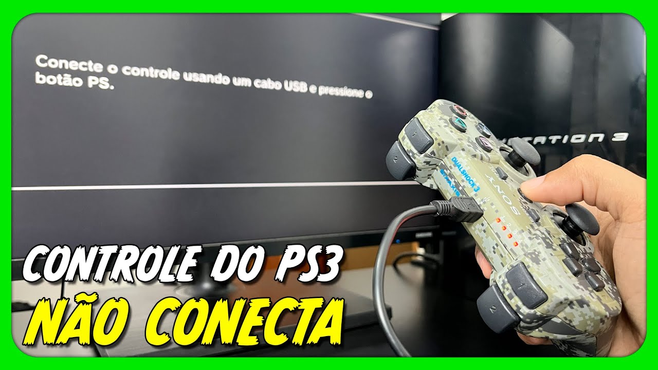 PS3 Conecte o Controle Usando um Cabo USB e NADA!! Talvez seja isso...