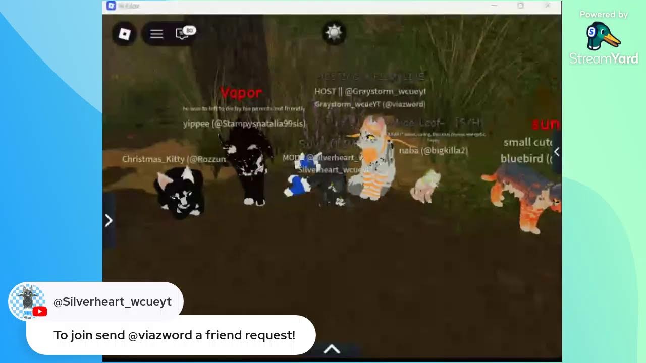 Graystorm is filming! To join send @viazword a friend request!