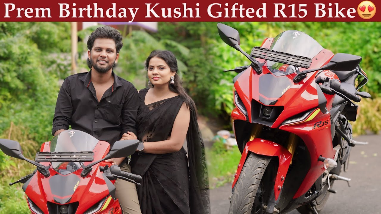 Prem Birthday Kushi Gifted New R15 Bike 😍 | Happy Birthday VJ Prem