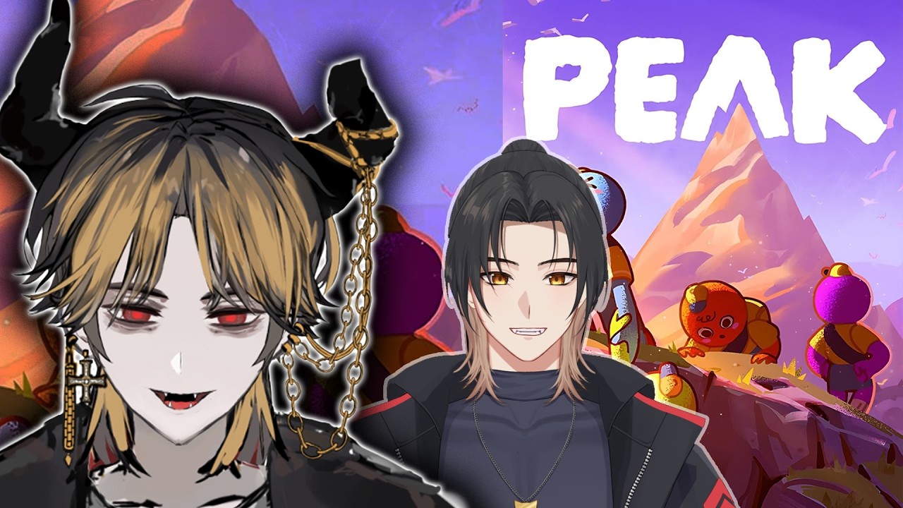 【#PEAK】 2 Vtuber introvert collab pertama kali (emot batu) ft  @AkaiMoriCh.