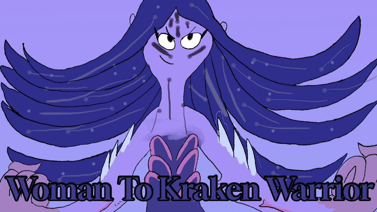 Woman to Kraken Warrior Transformation Comic Dub