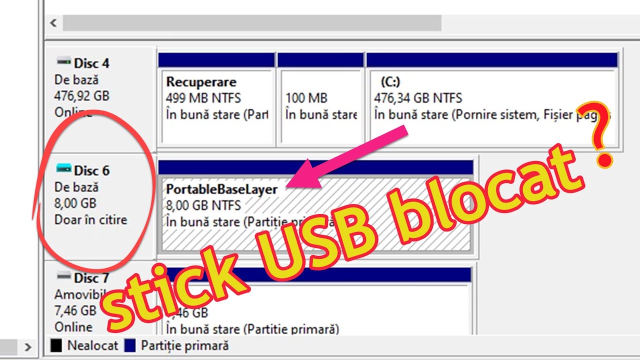 Deblocarea stick-ului USB nerecunoscut 