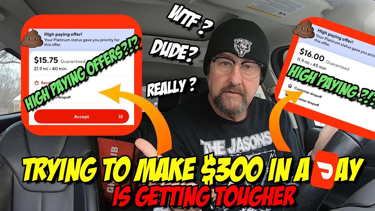 Making $300 In A Day with #doordash and #ubereats