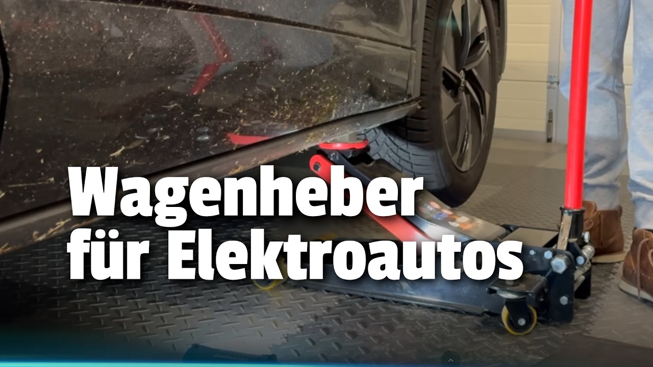 Wagenheber f&uuml;r Elektroautos und tiefergelegte Autos