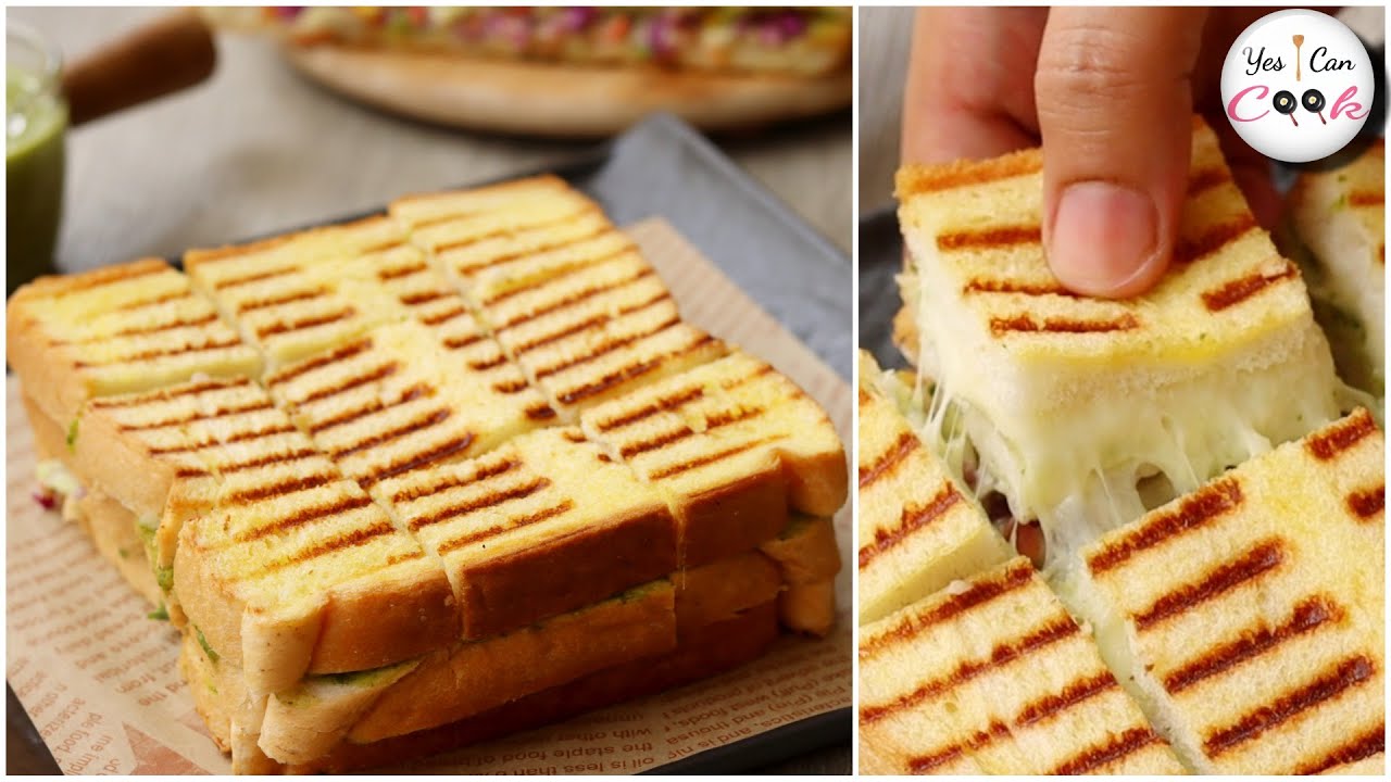 Mumbai Style Cheese Sandwich Recipe by (YES I CAN COOK)