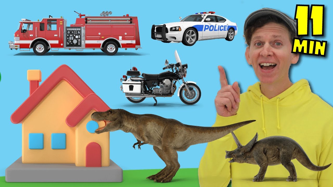 Emergency Vehicles | Matt's House | Episode #3 | Dream English Kids