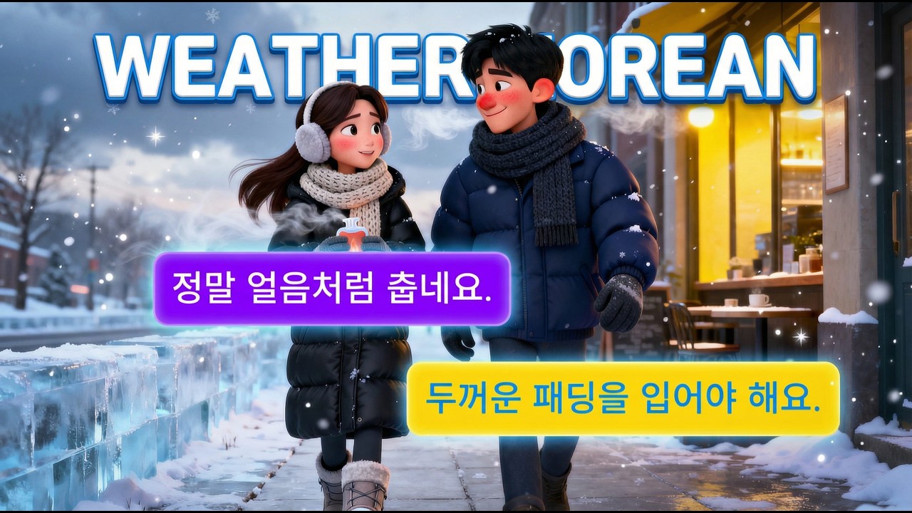Master 150 Korean Weather Phrases 🇰🇷 | Easy Speaking & Listening Practice | A1-A2