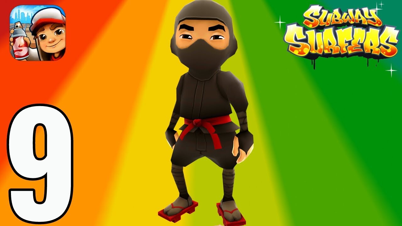 Subway Surfer‪s‬ - Gameplay Walkthrough Part 9 - NINJA (iOS, Android).