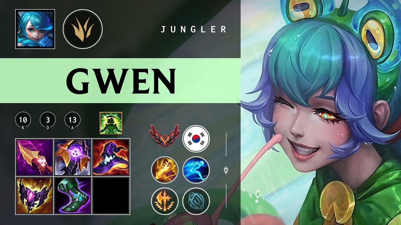 Gwen Jungle vs Vi - KR Grandmaster Patch 26.04