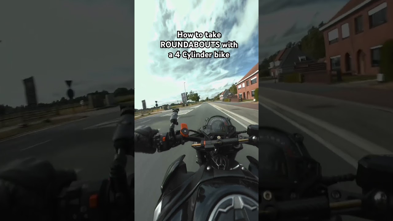 How to take roundabouts with a 4 cylinder motorcycle | kawasakiz900