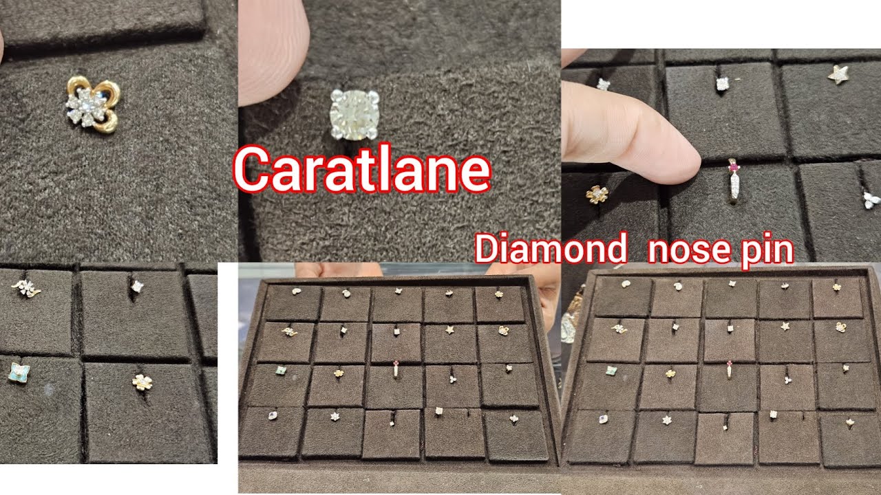 diamond nose pin/nose ring /caratlane jewelley with price/caratlane nose pin collection
