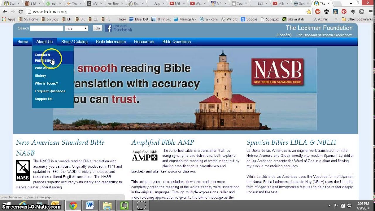 Intro to the NASB and the Lockman Foundation - Part 1 of 7