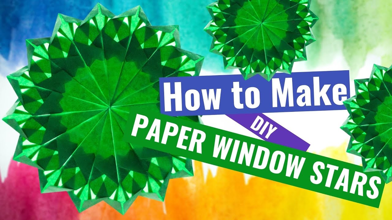 How to make DIY paper window stars