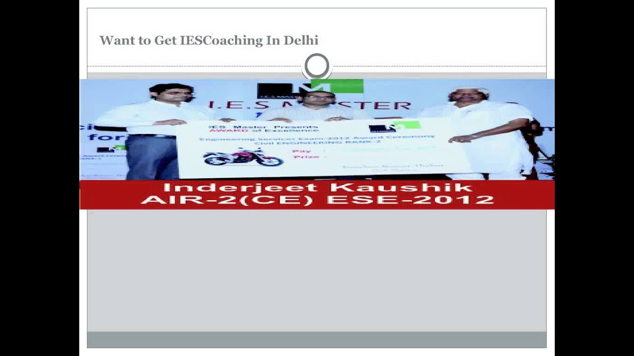 IES Master The Best Coaching Institute for Gate In India