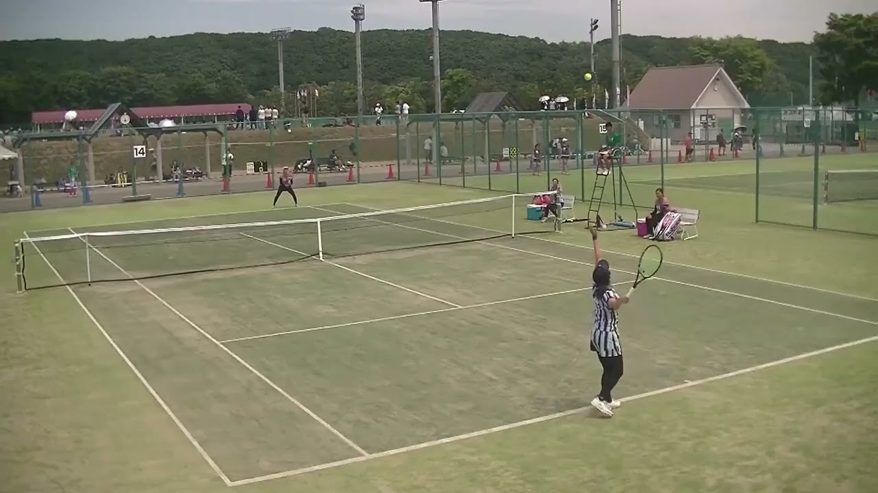 2023年IH テニス女子 団体 3回戦 2 相生学院 兵庫 x 名経大市邨 愛知 シングルス