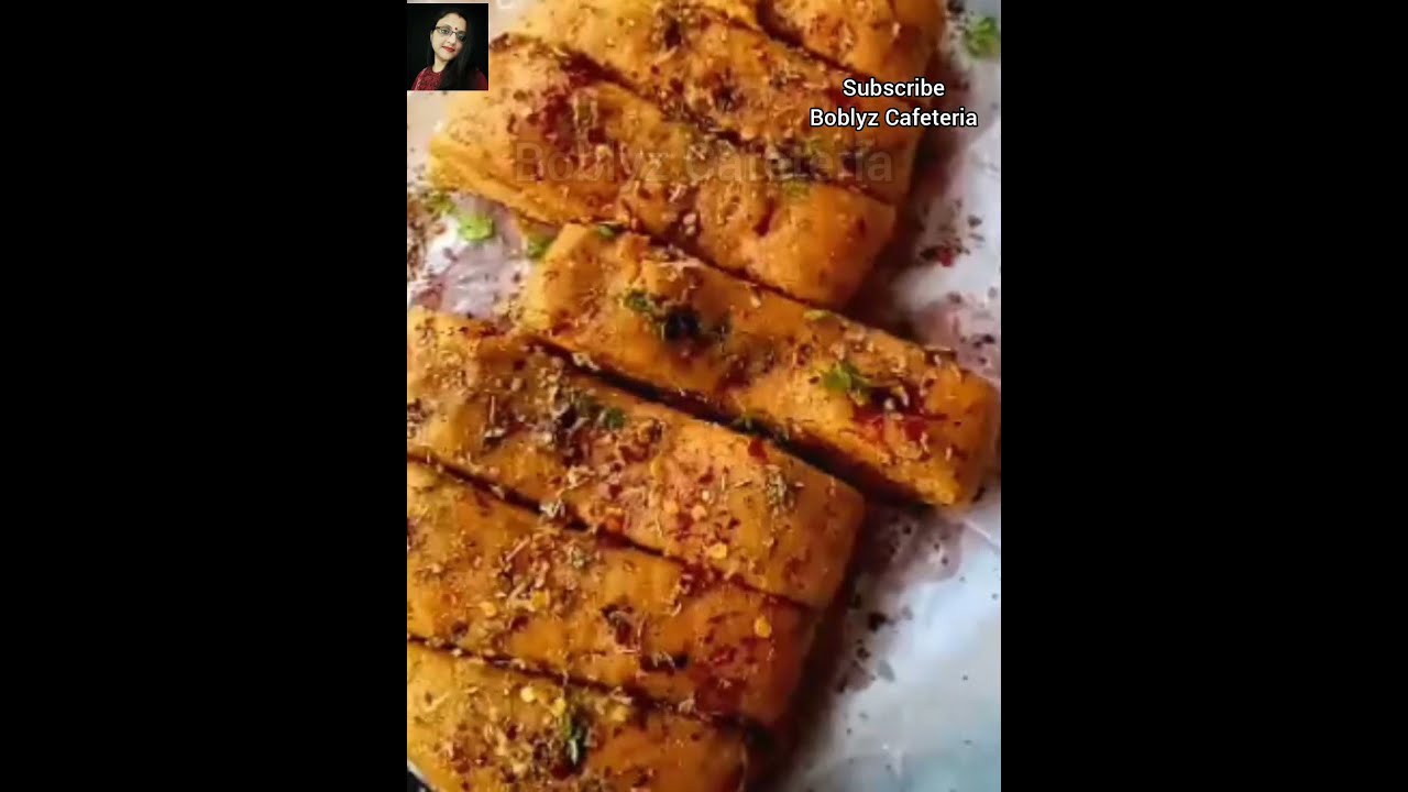 Whole wheat Garlic bread without yeast and without oven #Shorts #Boblyzcafeteria