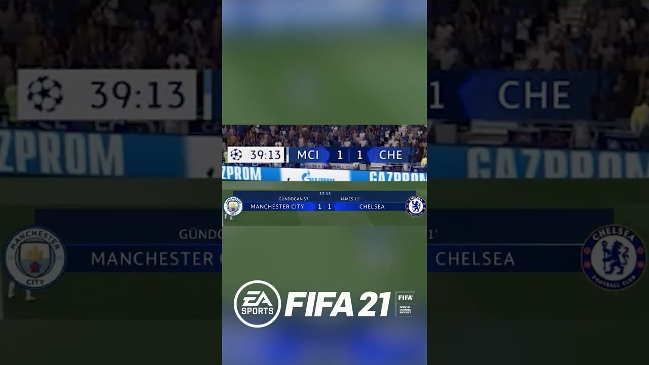 UEFA Champions league scoreboard evolution in FIFA(19-23)