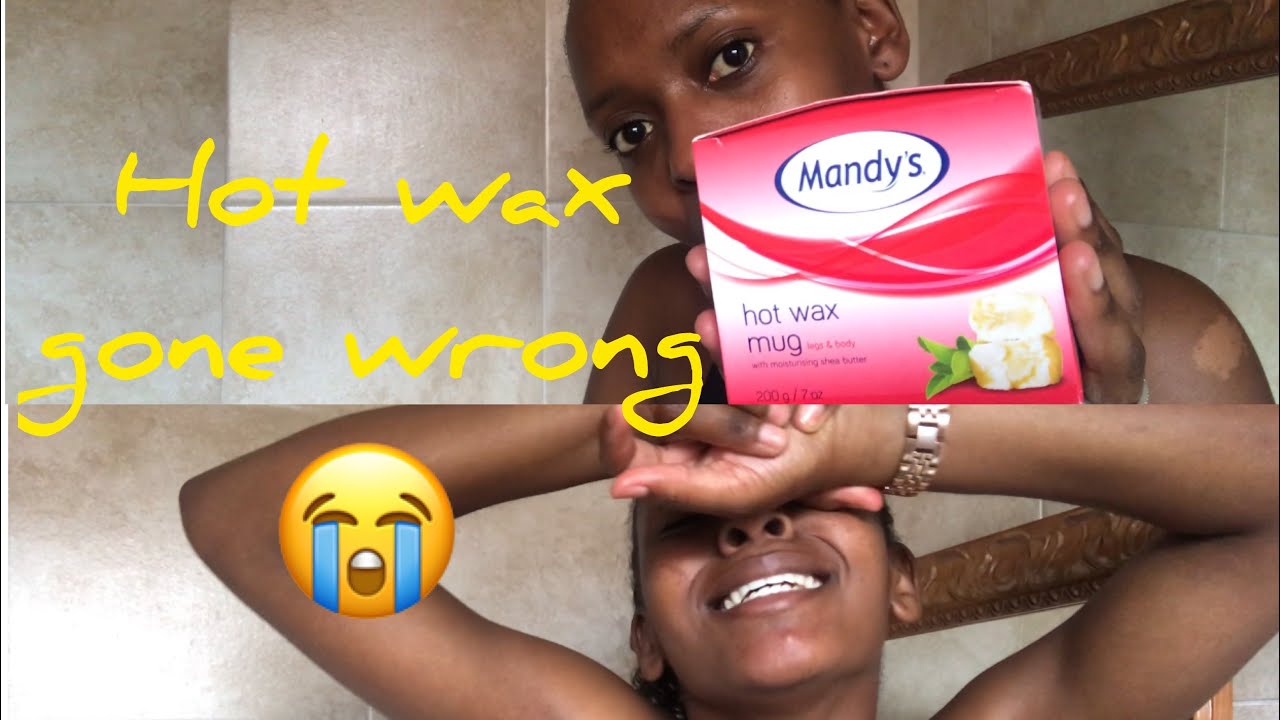 My first attempt at using hot wax | South African YouTuber | Natasha Banda