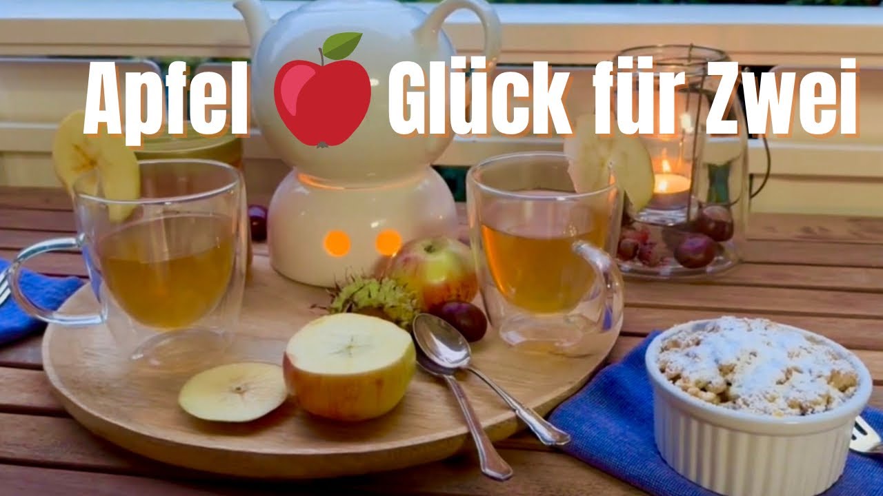 Apfeltee & Crumble als kleines Ritual 🍎 Apfel-Duo für zwei