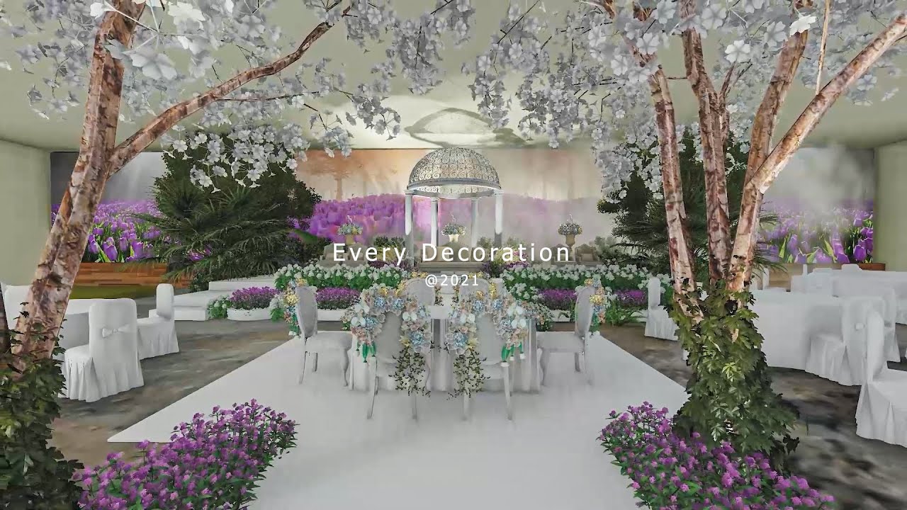 Every Decoration - 3D Walkthrough Animation Using LED TV as A Background