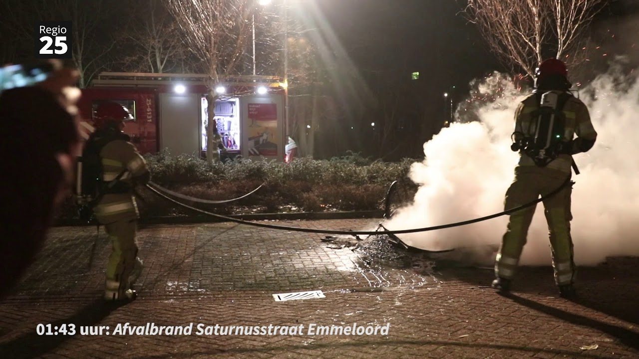 Flevoland - Kleine brandjes tijdens jaarwisseling
