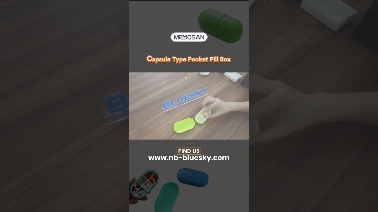 Capsule Type Pocket Pill Box for Daily Use | Stay Organized | Best Medication Management
