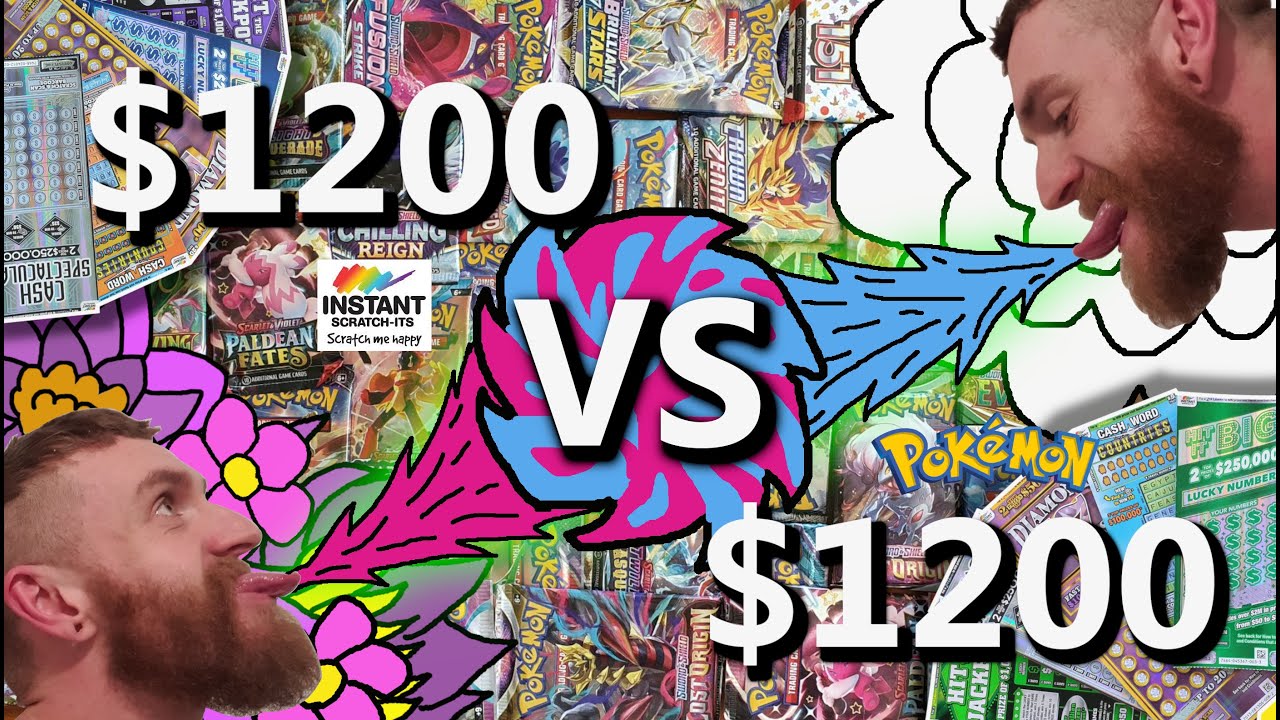 --WHICH WILL RETURN MORE PROFIT??-- $1200 Scratchies vs $1200 Worth of Pokemon Booster Packs