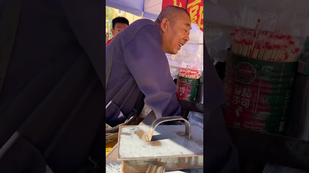 哈尔滨街头，老郭头铝饭盒盒饭 #街边美食 #哈尔滨美食