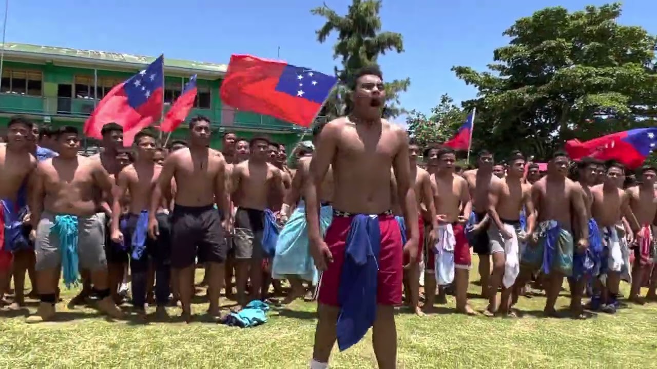 Vaimauga College Siva Tau.. Supporting our Boys in Blue #ToaSamoa