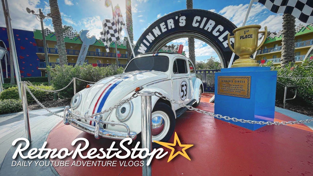 Real Herbie The Love Bug At Disney’s All-Star Movies Resort In Walt Disney World | Retro Rest Stop