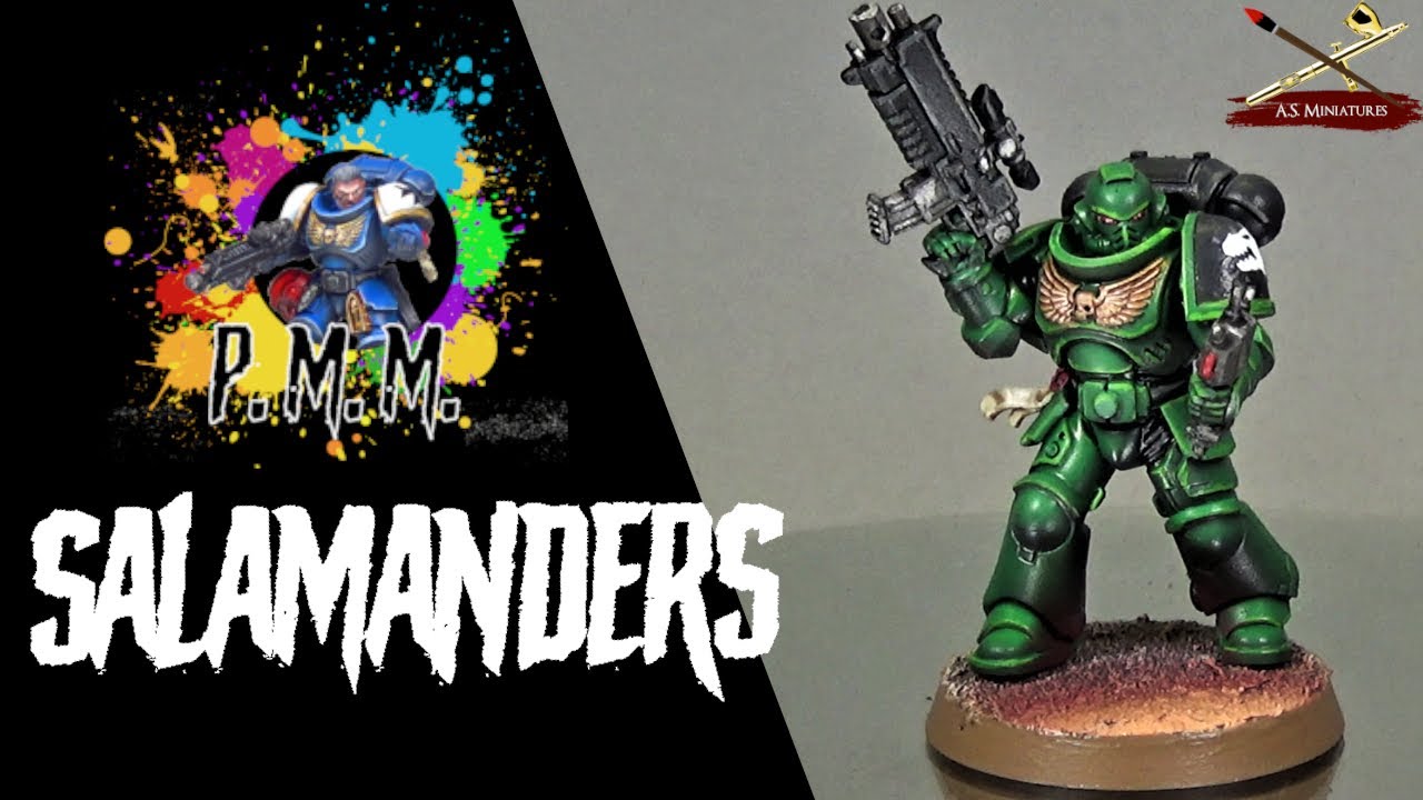Painting My Marines - SALAMANDERS - Comment peindre un intercessor Salamanders ?