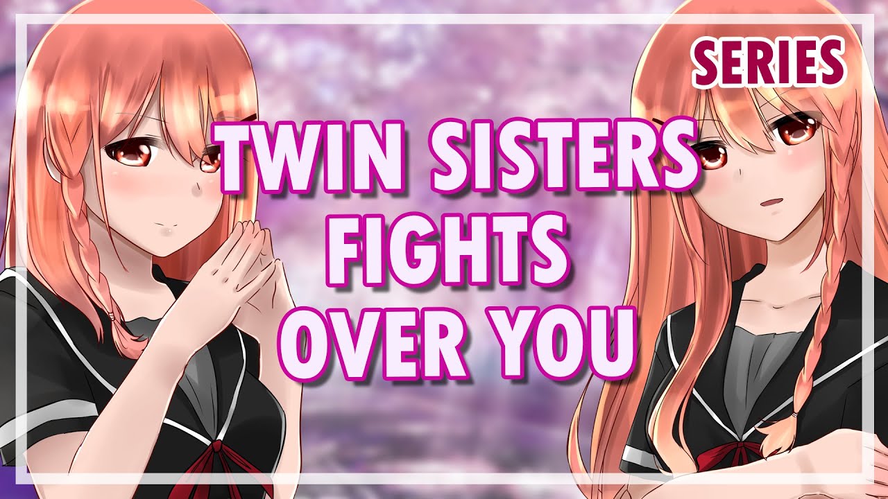 Tsundere & Dandere Twin Sisters Fight Over You『ASMR Roleplay』『VISUAL NOVEL』『 F4M』