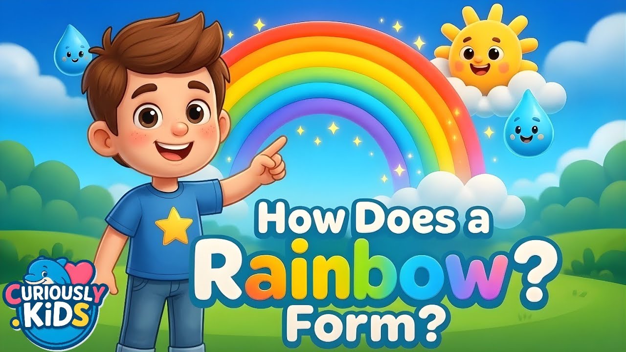 How Does a Rainbow Form? 🌈✨ | Light & Color Science for Kids | Curiously Kids