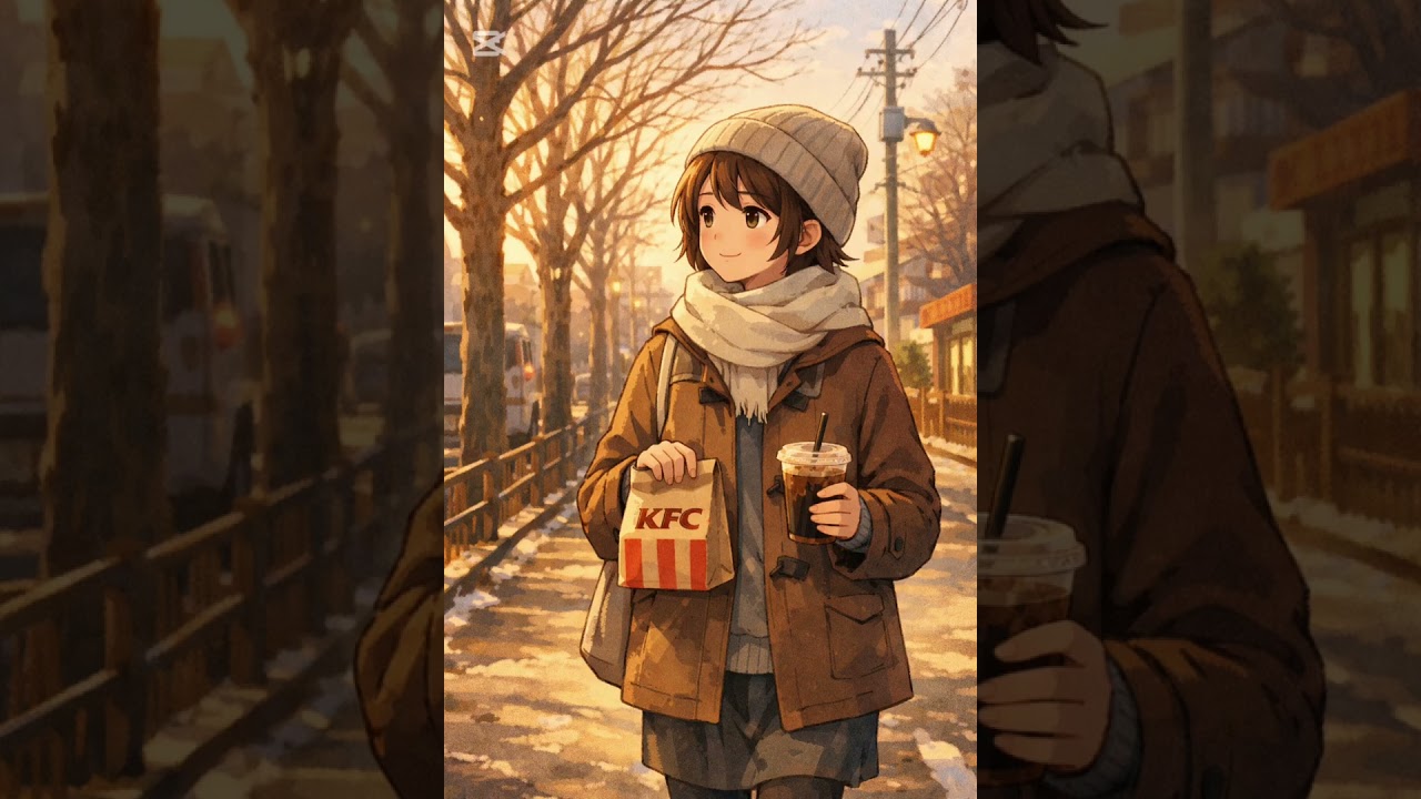 帰り道のKFC    久しぶりにケンタッキーフライドチキン食べたくなったんで食べた時のうた　#ｓｕｎｏ#AI #ケンタッキーフライドチキン