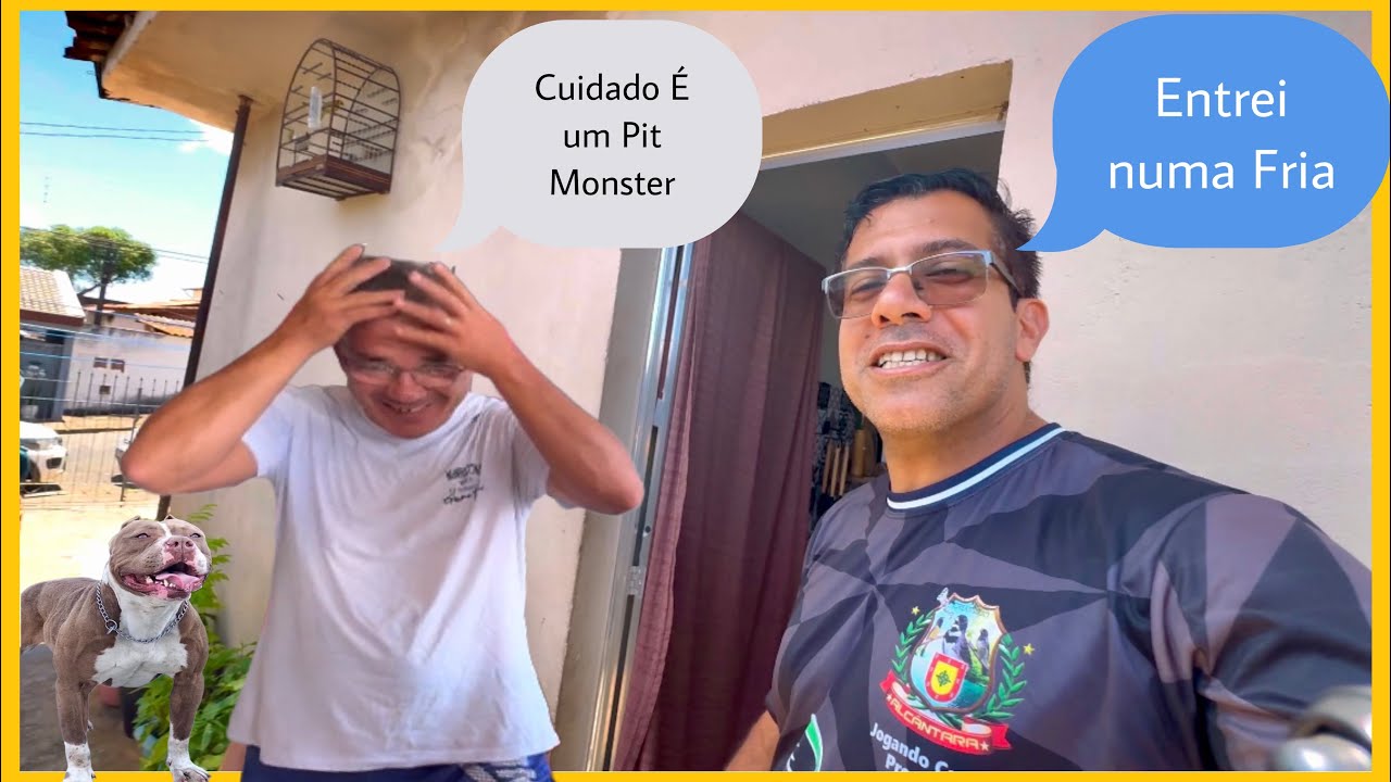 O CACHORRO POR POUCO ME MORDEU NO PASSARINHEIRO