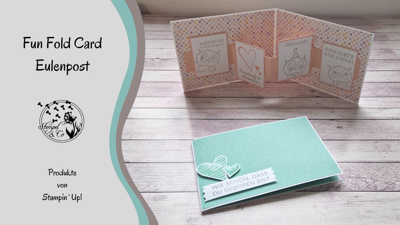 Fun Fold Card mit der Eulenpost