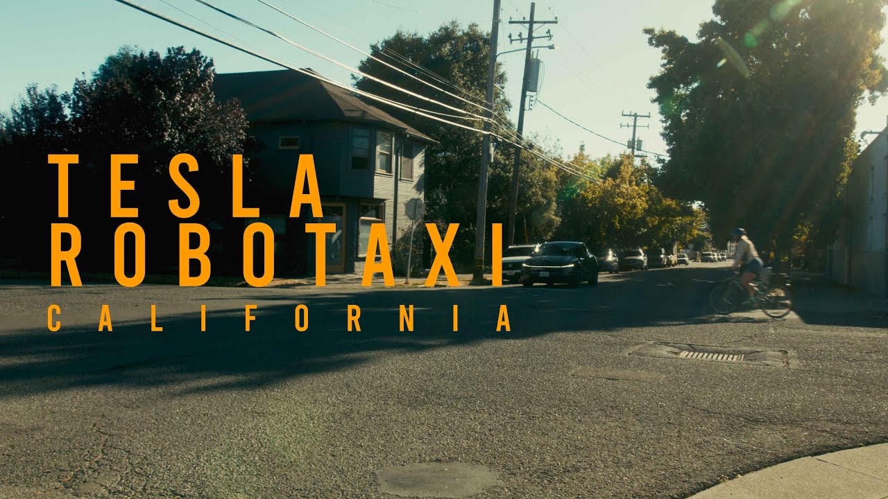 Tesla RoboTaxi Ride California