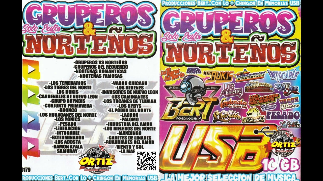 USB Gruperos Y Norteños!! Bert---Discos Ortiz 2023